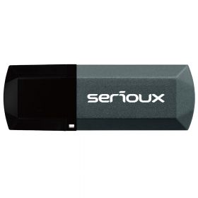 USB Flash Drive Serioux 32 GB DataVault V153, USB 2.0, black, dimensiuni 54,4 x 19,3 x 7,3 mm, greutate 12g