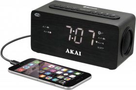 Radio cu ceas AKAI ACR-2993 Dual Alarm, Bluetooth  1.2″ white LED display