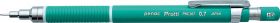 Creion mecanic profesional PENAC Protti PRC-107, 0.7mm, con metalic, varf retractabil, verde