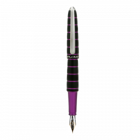Stilou DIPLOMAT Elox Ring, cu penita M, aurita 14kt. - black purple