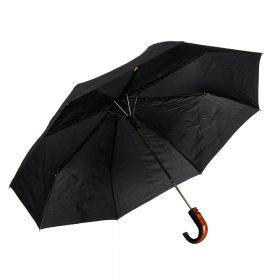 Umbrela cu deschidere automata pentru barbati, model Negru/Maro