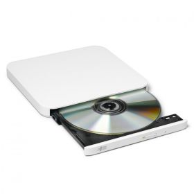 Ultra Slim Portable DVD-R Silver Hitachi-LG GP90NW70, GP90NW70 Series, DVD Write /Read Speed: 8x, CD Write/Read Speed: 24x, Operating System: Android 4.4.2 or later (or USB OTG), USB 2.0, 144 mm x 137.5 mm x 14 mm.