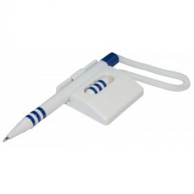 Pix cu suport autoadeziv si snur, orizontal, Office Products - corp alb/albastru - scriere albastra