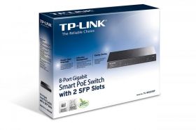 Switch TP-Link TL-SG2210P, 8 porturi Gigabit, PoE IEEE 802.3af, smart ,metal