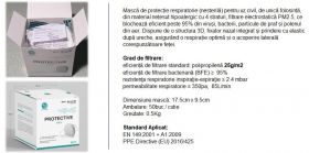 KN95 FFP2 || Masti de Protectie Respiratorie || 3D Design, 4-straturi hipoalergic 25g/m2 (nesterile), BFE≥95%, PM2.5, fixator nazal aplicat; Standard Aplicat: EN149:2001+A1:2009, PPE Directive (EU) 2016/425; set: 50buc/cutie