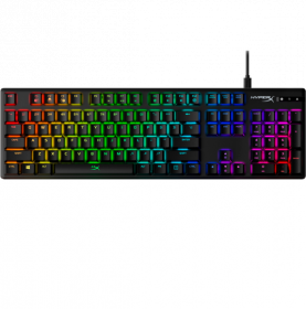 Tastatura HP HyperX Alloy Origins, Tastatura mecanica, Cablu USB Type-C detasabil, Iluminare RGB, Anti-Ghosting, HyperX Aqua switch, Neagra