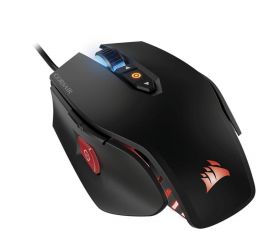 Corsair M65 PRO RGB FPS Gaming Mouse — Black, CH-9300011-EU, 100 dpi - 12000 dpi, Optical, 3 Zone RGB, 8 Programmable Buttons, Cable: 1.8m Braided Fiber, Selectable 1000Hz/500Hz/250Hz/125Hz, On-board Memory, 115g