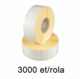 Role etichete semilucioase ZINTA 24x15mm, 3000 et./rola