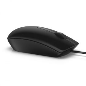 Dell Mouse MS116 3 buttons, wired, 1000 dpi, USB conectivity, Color:Black