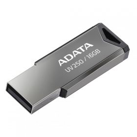 USB Flash Drive ADATA, UV250, 16GB, 2.0, Metalic, Argintiu