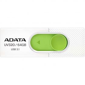 USB Flash Drive ADATA UV320 64GB, white/green retail, USB 3.1