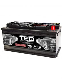 Acumulator auto 12V 107A dimensiune 394mm x 175mm x h190mm 955A AGM Start-Stop TED Automotive TED003843