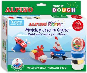 Set plastilina magica ALPINO Magic Dough - Individual transport