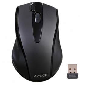 Mouse A4tech - G9-730FX-BK, wireless, 2.4GHz, optic, 2000 dpi, butoane/scroll 5/1, buton selectare viteza, negru