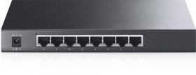 Switch TP-Link TL-SG2008, 8 porturi Gigabit, Smart, Rackmount, TTag-based VLAN, STP/RSTP/MSTP, IGMP V1/V2/V3 Snooping, DHCP Filtering, 802.1P Qos, Rate Limiting, Voice VLAN,  Port Trunking, LACP, Port Mirroring, SNMP, RMON