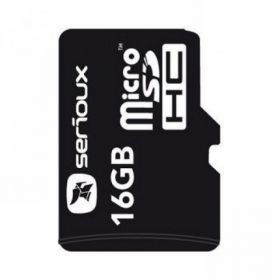 Micro Secure Digital Card Serioux, 16GB, SFTF16AC10, Clasa 10, cu adaptor SDHC