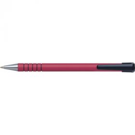 Pix PENAC RB-085B, rubber grip, 0.7mm, varf metalic, corp rosu - scriere rosie