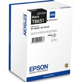 Cartus cerneala Epson T8651, capacitate 10000 pagini, pentru Workforce WP-M5190DW, Workforce M5690DWF