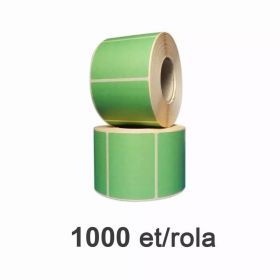 Role etichete termice ZINTA verzi 58x43 mm, 1000 et./rola