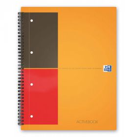 Caiet cu spirala A4+, OXFORD Int. Activebook, 80 file - 80g/mp, Scribzee, coperta PP - dictando