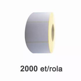 Role etichete semilucioase ZINTA 90x80mm, 2000 et./rola