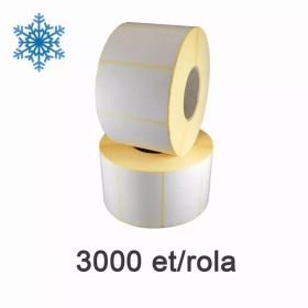 Role etichete termice ZINTA 100x50mm, pentru congelate, 3000 et./rola