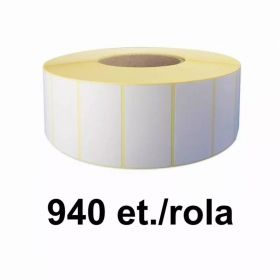 Role etichete termice ZINTA 80x40mm, 940 et./rola