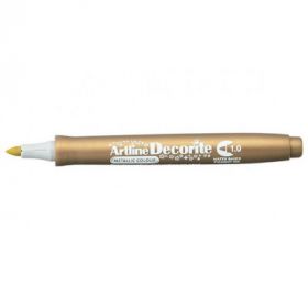 Marker ARTLINE Decorite, varf rotund 1.0mm - auriu