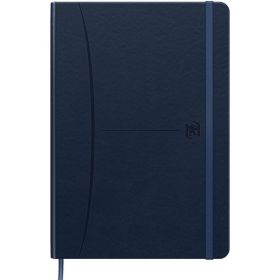 Caiet cu elastic, OXFORD Signature Smart Journal, A5, 80 file-90g/mp, Scribzee, dictando - albastru