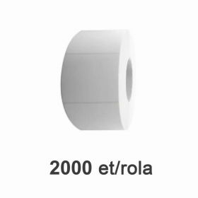 Role etichete de plastic ZINTA albe 104x75mm, 2000 et./rola