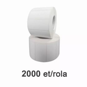 Role etichete de plastic ZINTA albe 50x20mm, 2000 et./rola