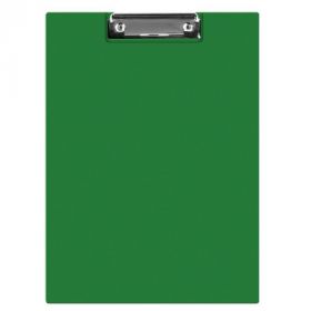 Clipboard dublu A4, plastifiat PVC, Q-Connect - verde