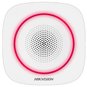 Sirena interior wireless AX PRO Hikvision DS-PS1-I-WE( Red indicator ) supporting 868MHz t