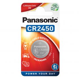 Panasonic baterie litiu CR2450 3V diametru 24mm x h 5mm Blister 1bucCR-2450EL/1BP
