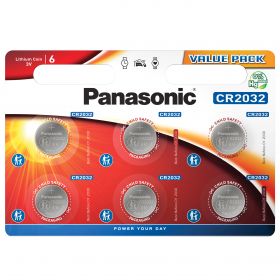 Panasonic baterie litiu CR2032 3V diametru 20mm x h3,2mm Blister 6bucCR-2032EL/6BP