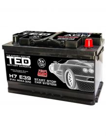 Acumulator auto 12V 81A dimensiune 315mm x 175mm x h190mm 805A AGM Start-Stop TED Automotive TED003829