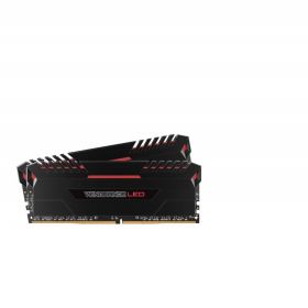 Memorie RAM DIMM Corsair Vengeance LED 16GB (2x8GB), DDR4 3000MHz, CL15, 1.35V, red LED, XMP 2.0, CMU16GX4M2C3000C15R