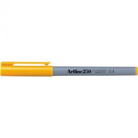 Permanent marker ARTLINE 250, corp plastic, varf rotund 0.4mm - galben