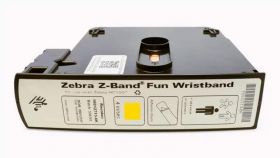 Bratari de identificare Zebra Z-Band Fun, adult, galbene, cutie, 2100 buc