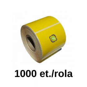 Rola etichete semilucioase ZINTA 100x150mm, galbene, 1000 et./rola