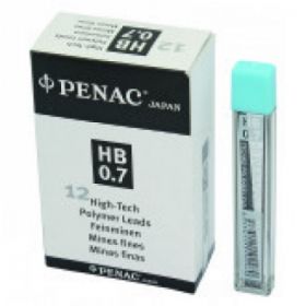 Mine pentru creion mecanic 0,7mm, 12/set, PENAC - H