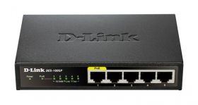 Switch D-Link DES-1005P, 5 porturi 10/100Mbps, 1 port PoE 802.3af, desktop, fara management