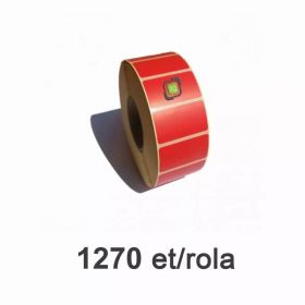 Role etichete termice ZINTA rosii 40x30mm