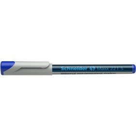 Universal non-permanent marker SCHNEIDER Maxx 221 S, varf 0.4mm - albastru