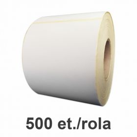 Role etichete de plastic ZINTA albe 30x188mm, 500 et./rola