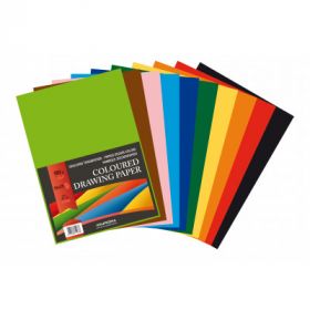Carton color A4, 160g/mp - 250 coli/top, AURORA Raphael -  10 culori intense