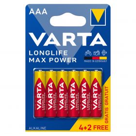Varta baterie alcalina LongLife MAX Power (Max Tech) AAA (LR3) 4703 Blister 6buc