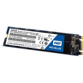 SSD WD, 250GB, Blue, M.2 2280 SATA, rata transfer r/w 545mbs/525mbs
