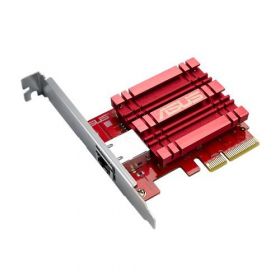 ASUS 10GBase-T PCIe Network Adapter with backward compatibility of 5/2.5/1G and 100Mbps ; RJ45 port and built-in QoS.