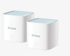 D-LINK AX1500 Home Mesh Wi-Fi6 system (2 pack), M15-3; Wireless standard: 802.11ax Wi-Fi 6, Dual-band simultaneous, 1200 Mbps 5 GHz, 300 Mbps 2.4 GHz, 1 x Gigabit Ethernet LAN, 1 x Gigabit Ethernet WAN, MU- MIMO.